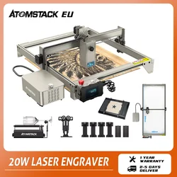 ATOMSTACK X20 A20 S20 Pro 130W Laser Engraver CNC Desktop Engraving Cutter Machine with Air Assist Kits App Control Support