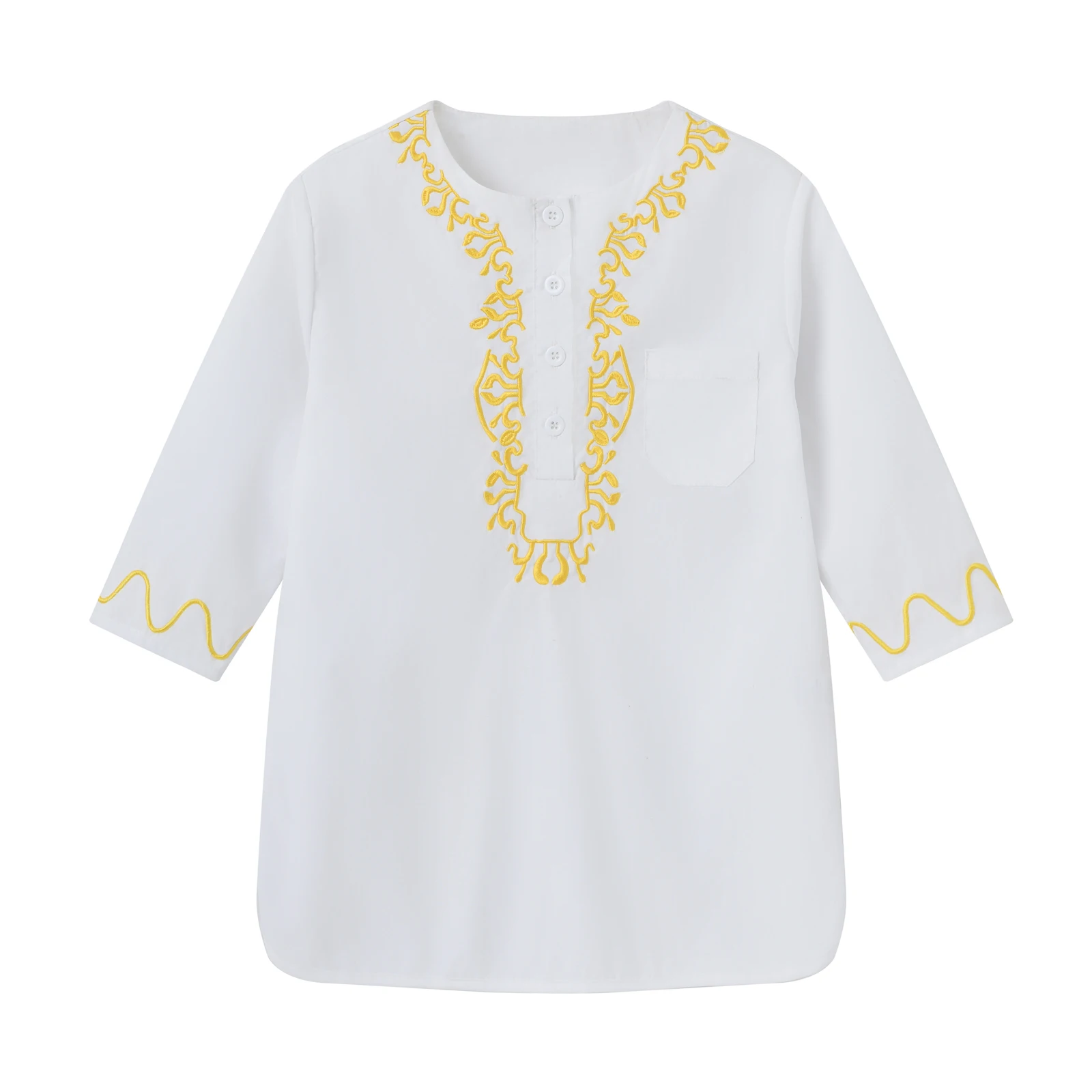 مجموعة رداء جيب ربطة عنق مستديرة بأزرار شرق أوسطي...