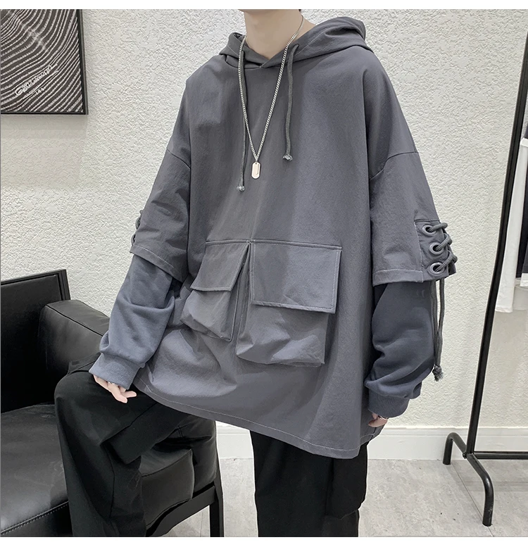 Men's Cargo Pocket Hoodie - Style 5