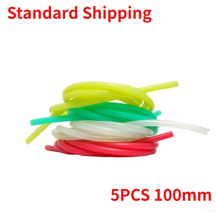 

5PCS 100mm 1Meter Super Soft Fuel Hose Gasoline Pipe 5mm Outer Diameter for Fixed-wing Gasoline Engine RC Aircraft Fuel Tank