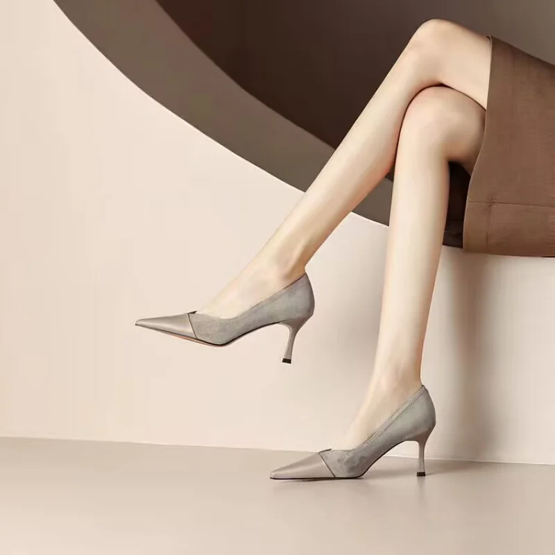 Fashion Pointed Toe High Heels Slip-on Commute Female Shoes Classic Black Dress Shoes Comfortable Shallow Women's Pumps 2023 3