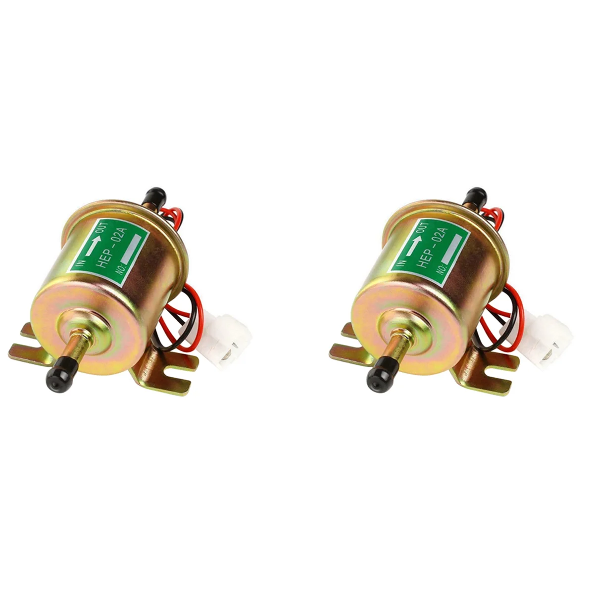 

2X Universal 12V Fuel Pump HEP-02A Electric Gas Low Pressure Crude Oil Pump