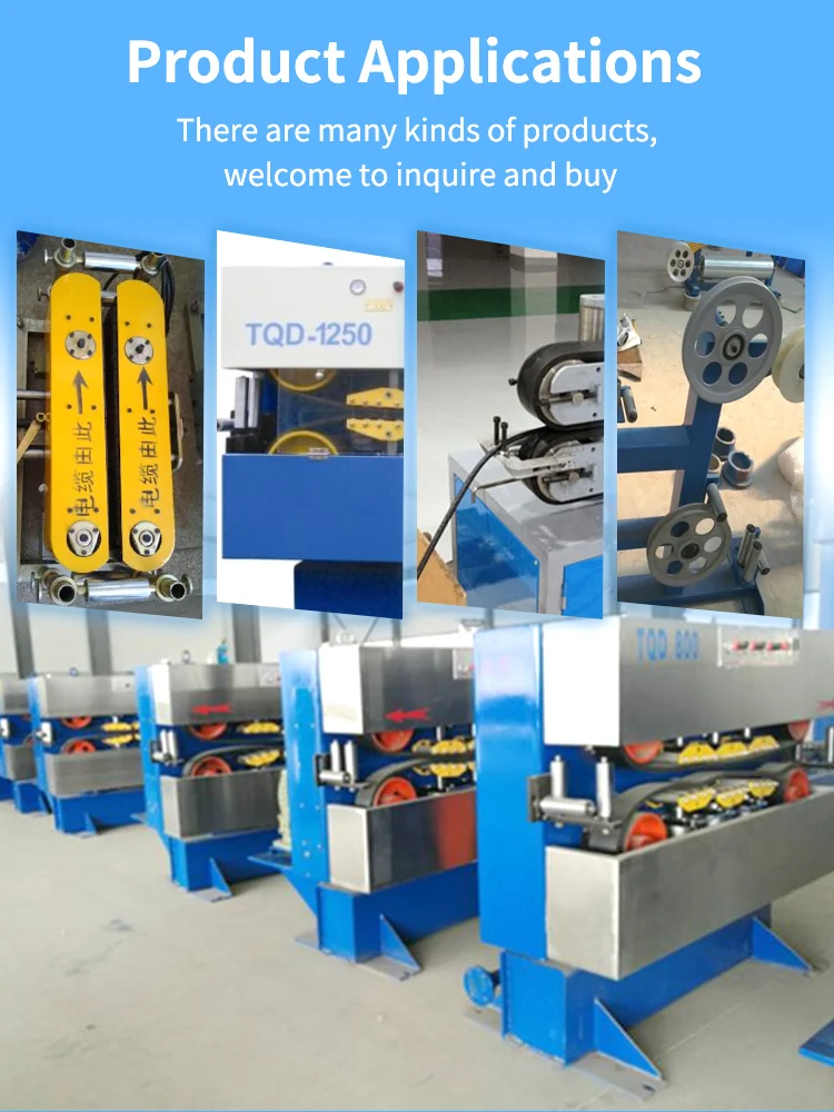 Description Picture 3 of itemCustom industrial extrusion cable puller caterpillar haul off rubber belt power transmission belts traction drive flat belts