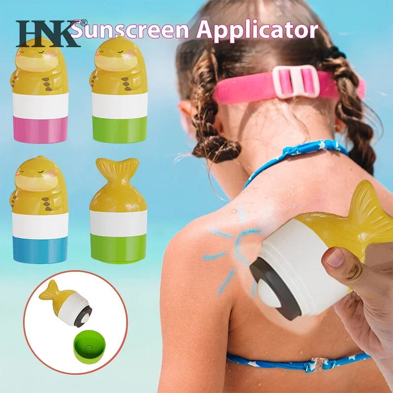 100ml Refillable Sunscreen Roll-on Applicator Portable Travel Dispenser Bottle Sunscreen Lotion Applicator Home Travel Storage