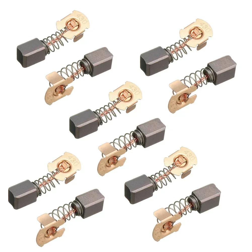 10pcs Carbon Brushes Replacement For 18V Angle Grinder CB-430 BGA450 BGA452 DGA452 GA400 BGA402 Replacement Accessories