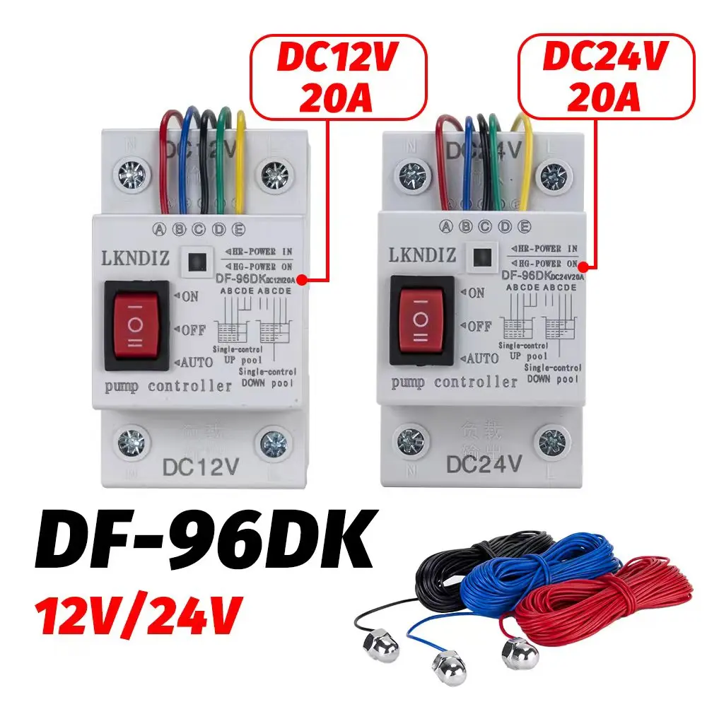 Dc12V/24V 20A Df-96Dk Interruttore Automatico Del Sensore Di Rilevamento Del Livello Del Liquido Della Cisterna Di Controllo Della Pompa Del Regolator