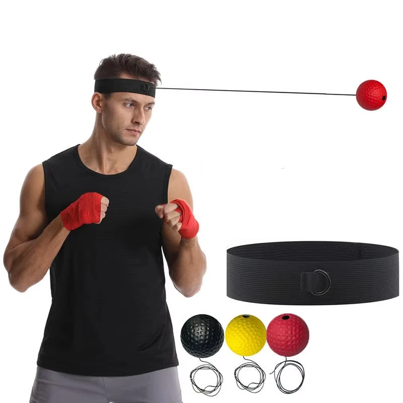 Elastic Headband and Light Ball Headband Style Boxing Speed Ball for Adult Children Sports Rebound Reaction Balls