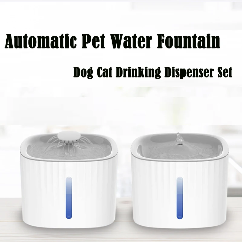 

3L Fountain Live Water Dispenser Flow Water Feeder Super Mute LED Lights Automatic Circulating Pet Water Basin Cat Dog Feeder