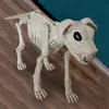 Halloween Skeleton Dog Skeleton Animal Plastic Puppy with Posable Joints Halloween Party Favors Decor for Yard Garden Lawn Patio 2
