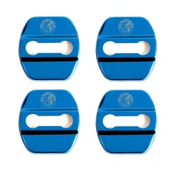 Alfa Romeo Door Lock Cover Sticker Set - Anti - Rust Protective Badges (4 - Pack) Car Accessories (A Blue)