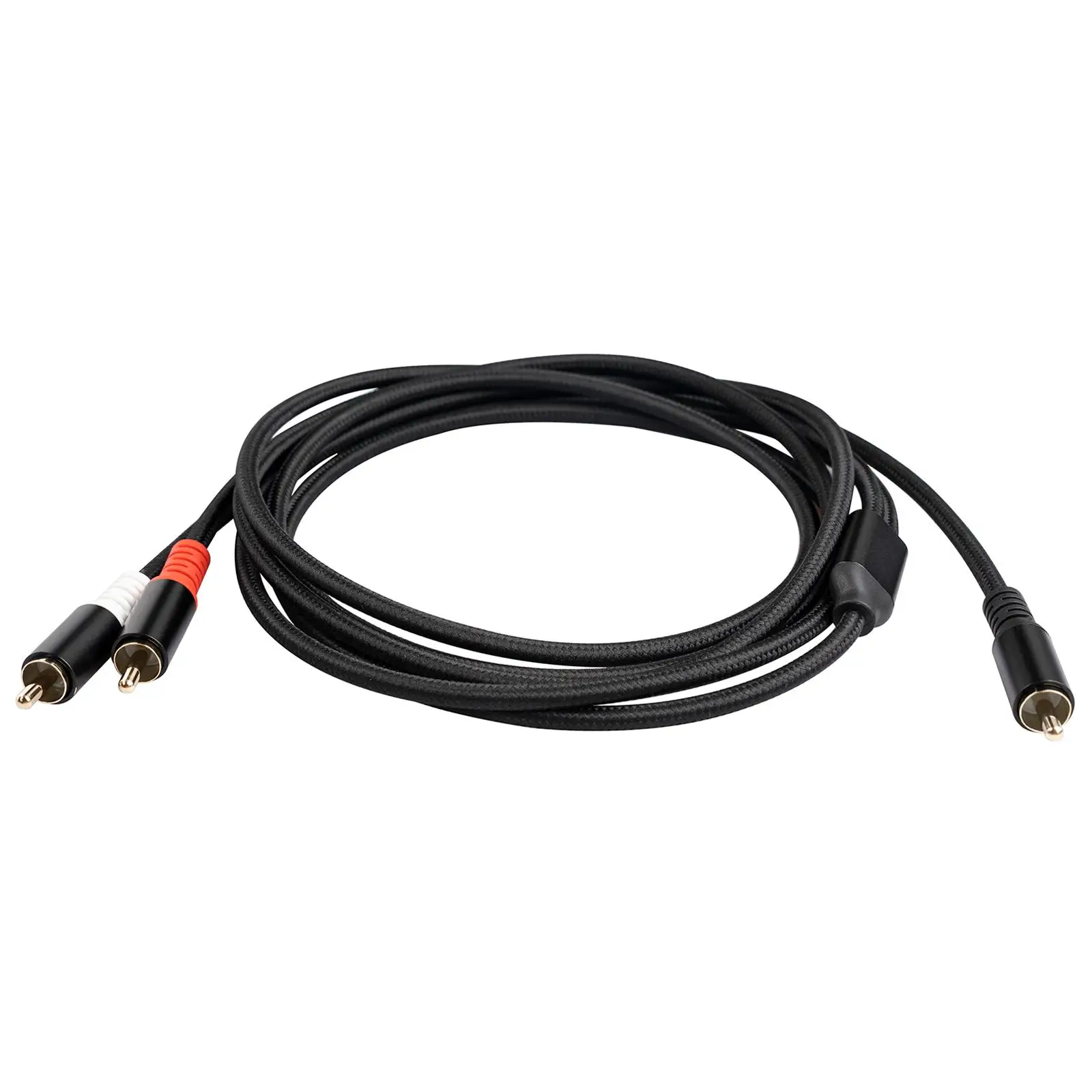 6.35mm 2RCA 케이블 스테레오 Y 어댑터 TV 증폭기 헤드폰 연장용 유연한 플랫 Hifi 스피커 와이어