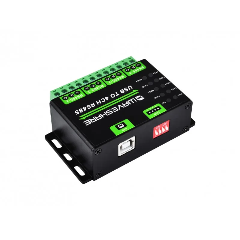 산업용 USB TO 4Ch RS485 변환기 알루미늄 합금 케이스 다중 보호 회로 다중 시스템 지원