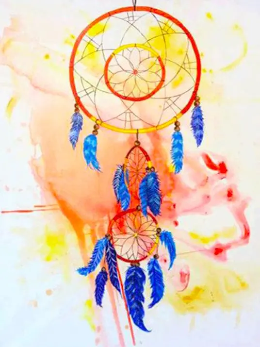 DIY 5D Diamond Painting Ornament Wind Chimes Dream Catcher Pattern Diamond Embroidery Mosaic Handmade Home Decoration 
