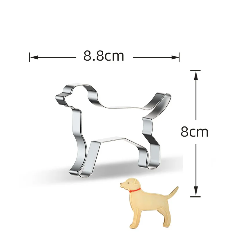 Stainless Steel Farm Animal Cookies Molds Cow Pig Dog Biscuit Cutter Mold for Kids Farm Animal Party DIY Baking Supply 1pc cookie cutter baking mold cookie mould baking decorating tools