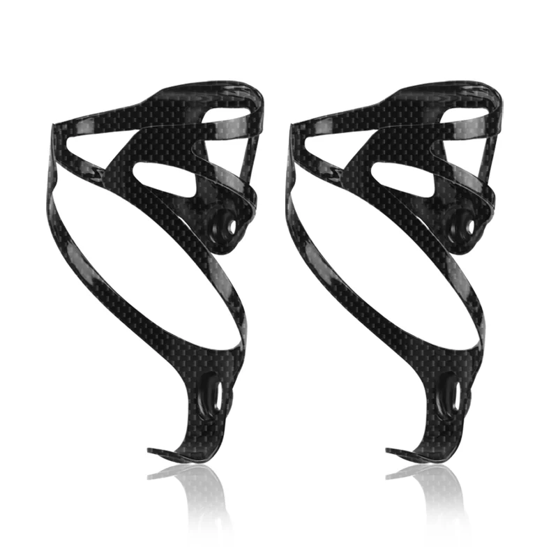 Bicycle Water Bottle Cage Bicycle Bottle Holder Full 3K Carbon Fiber Super Light Road/Mountain Bike Cycling Water Bottles Cage 18g