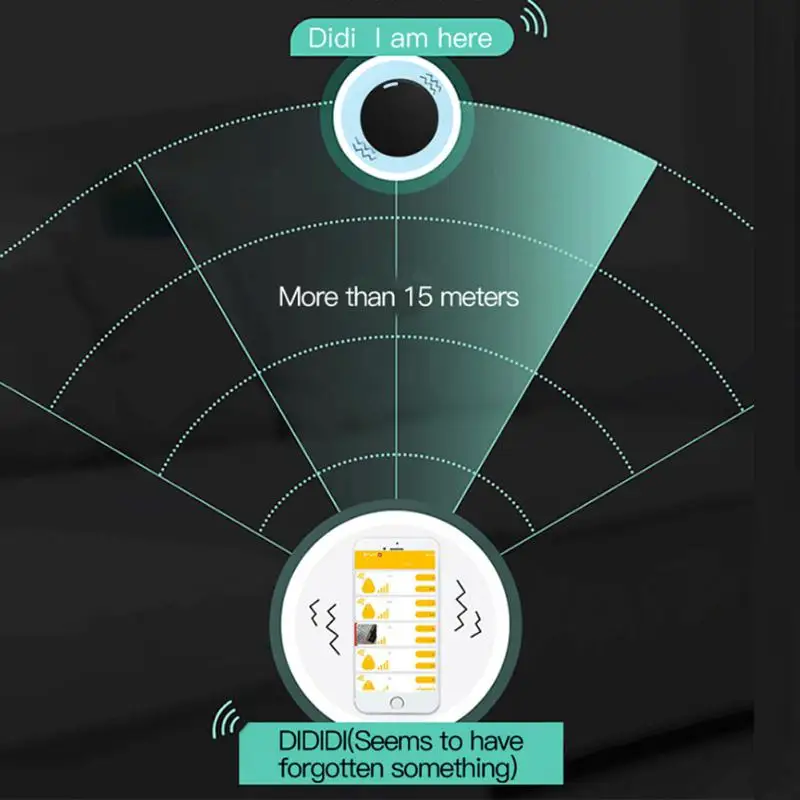 휴대용 미니 분실 방지 GPS 추적 장치, 반려동물 어린이 지갑, IOS 안드로이드 액세서리, 스마트 파인더 로케이터