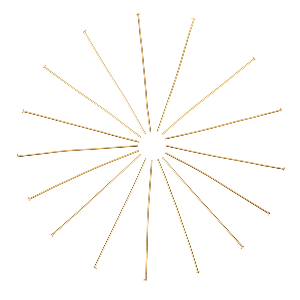 200 יחידות סיכות ראש שטוחות מפלדת אל-חלד 304 50x0.7mm 21 ראש מדידה: 2mm