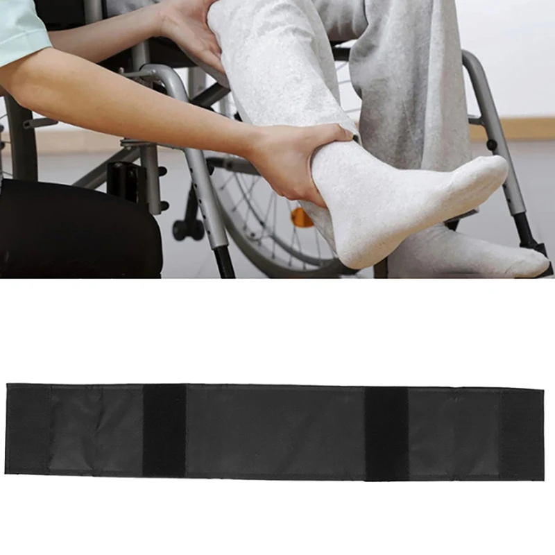 Adjustable Wheelchair Leg Straps Soft Comfortable Wheelchair Calf Strap For User Safety Foot Strap Prevents Slipping