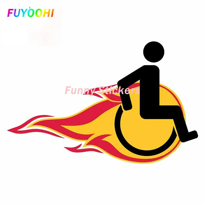 

Игровые наклейки FUYOOHI для инвалидной коляски, искусственное пламя, украшение для бампера, доски для серфинга