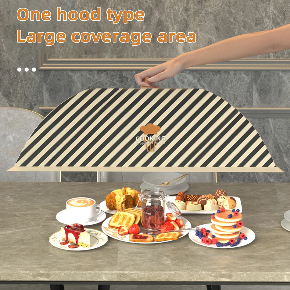 Portable Foldable Food Covers Umbrella Fine Mesh Breathable Anti-Mosquito Meal Vegetable Fruit Cover Kitchen Gadgets Accessories