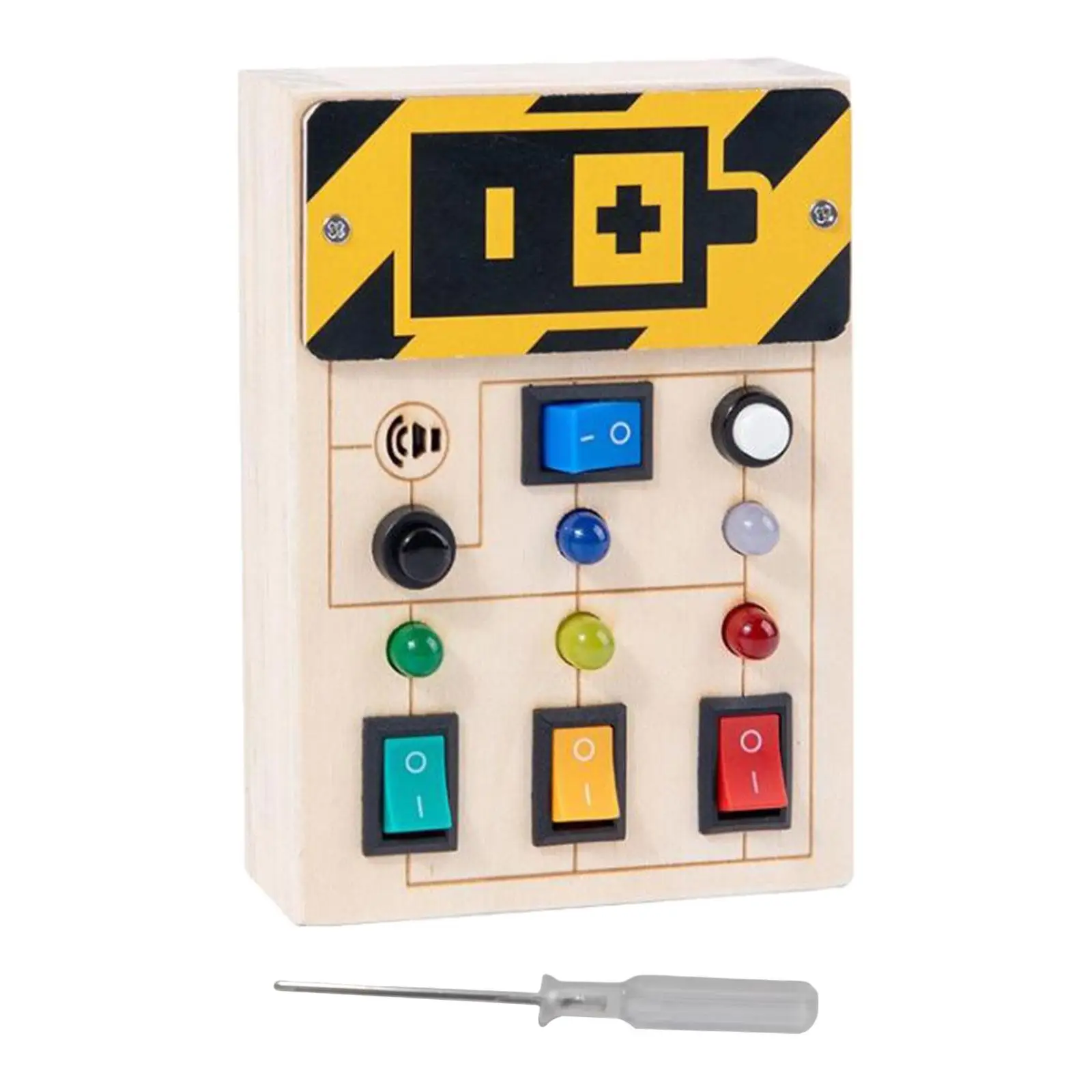 

LED Switch Board Activities Wood for Exercise Early Education Interaction