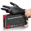 50/100PCS Disposable Black Nitrile Gloves Household Kitchen Bathroom Cleaning Dishwashing Manicure Hairdressing Tattoo 1