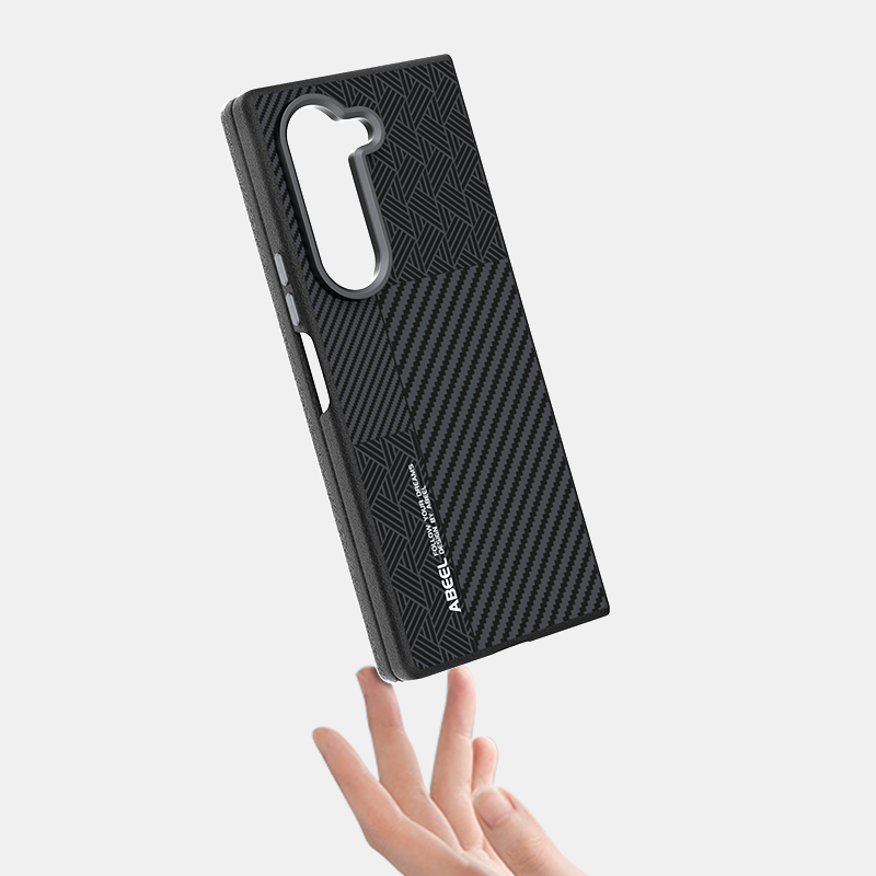 For Samsung Galaxy Z Fold 6 Case Slim Rough Magsafe Magnetic Wireless Charger Foldable Carbon Fiber Case Alloy Lens Anti-slip