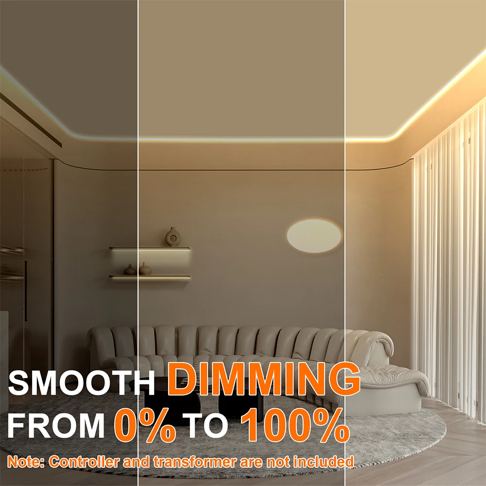 IP68 Waterproof COB LED Strip 12V Sauna Waterproof LED Tape Kitchen 24V LED Strip Outdoor Strip Lighting Bathroom COB LED Strip 4