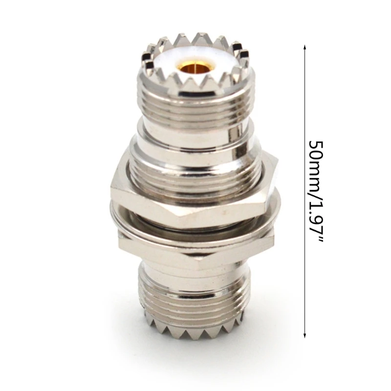 

UHF RF Coaxial Coax Adapter SL16KKY UHF Female to UHF Female Connector Low Loss