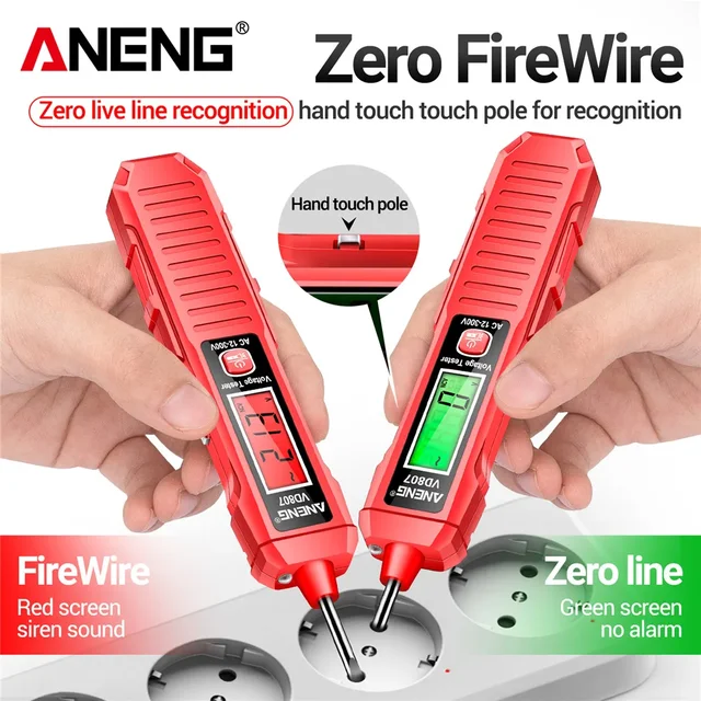 전기 작업을 더 안전하고 편리하게 만드는 ANENG VD807 스마트 전기 펜 테스터