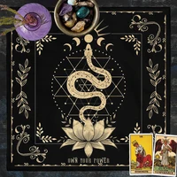 Own Your Power Altar Cloth moon phase snake Tarot Cloth for Spread Tarot Reading Cloth Tarot Spread Cloth Witch Wiccan homeDecor 2