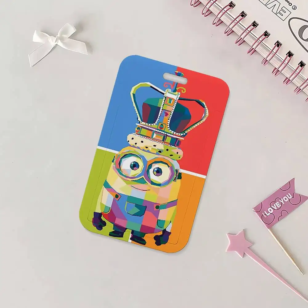 Cartoon D-Despicable Me Ausweishalter mit Umhängeband für Büro, Schule, Namenskarten, Ausweishülle – Detail 7