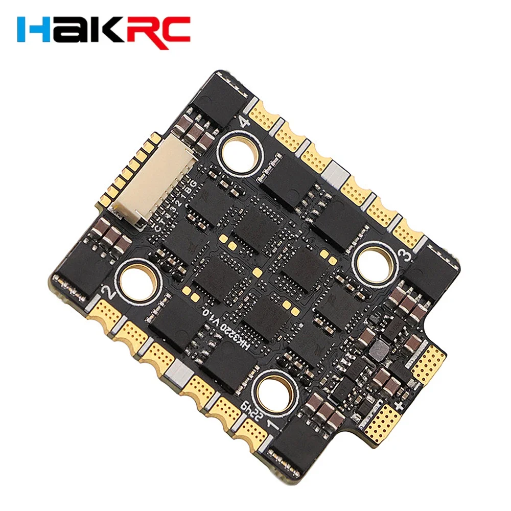 

HAKRC 32 бит 60/65A at4g _ multi_32.9 4 в 1 бесщеточный ESC DShot 150/300/600 PWM / Oneshot 125 20x20 мм для гоночного дрона RC FPV