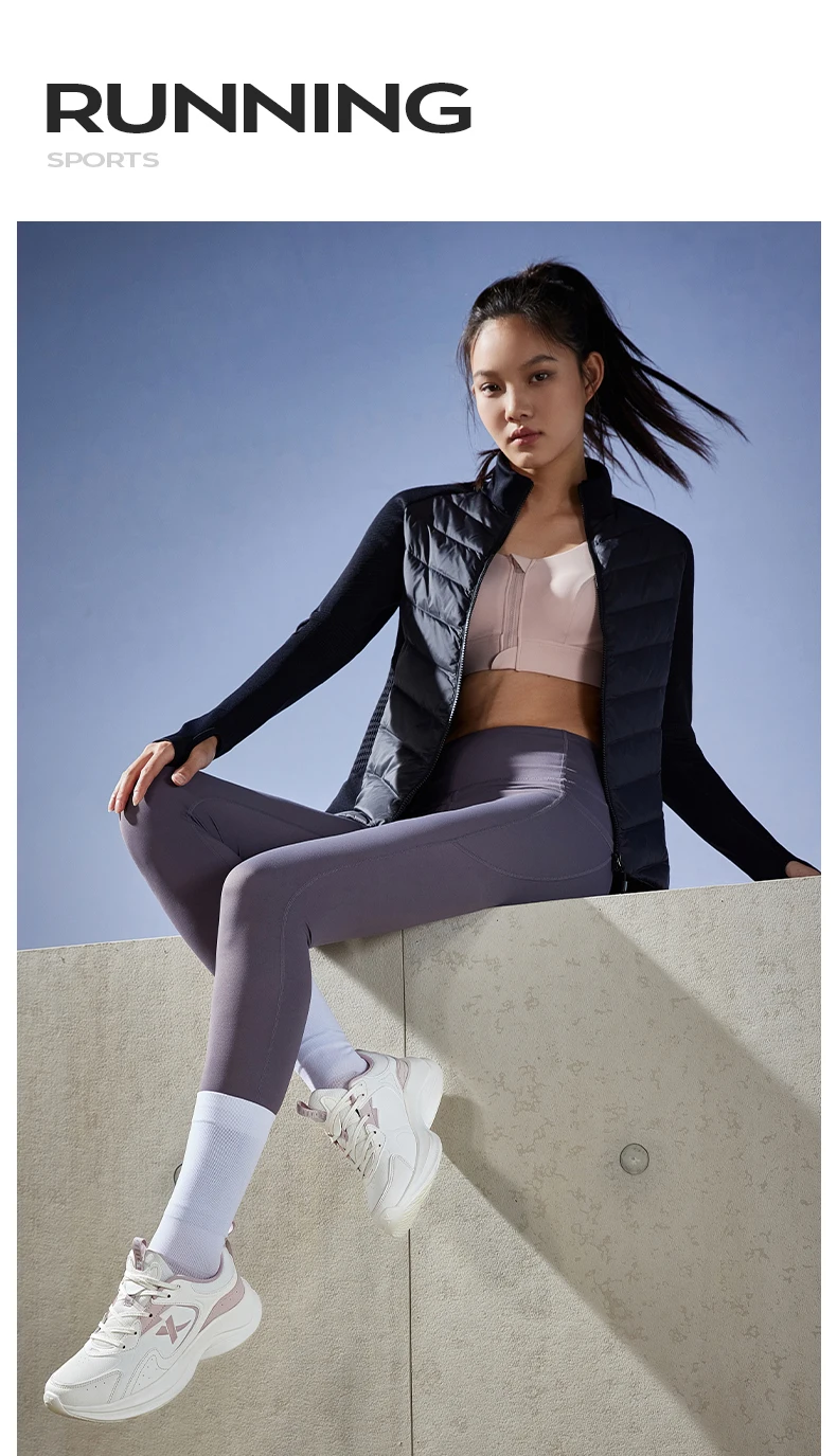 Xtep احذية الجري النساء عدم الانزلاق أحذية ناعمة خفيفة الوزن تنفس توسيد التدريب المرأة أحذية رياضية 877418110023