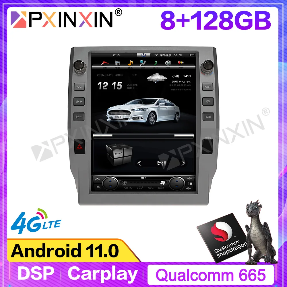 

Android 11 8＋128G For Toyota Tundra 2014-2019 GPS Car Multimedia Player Headunit Audio Radio Navigtion Tape Recorder Carplay