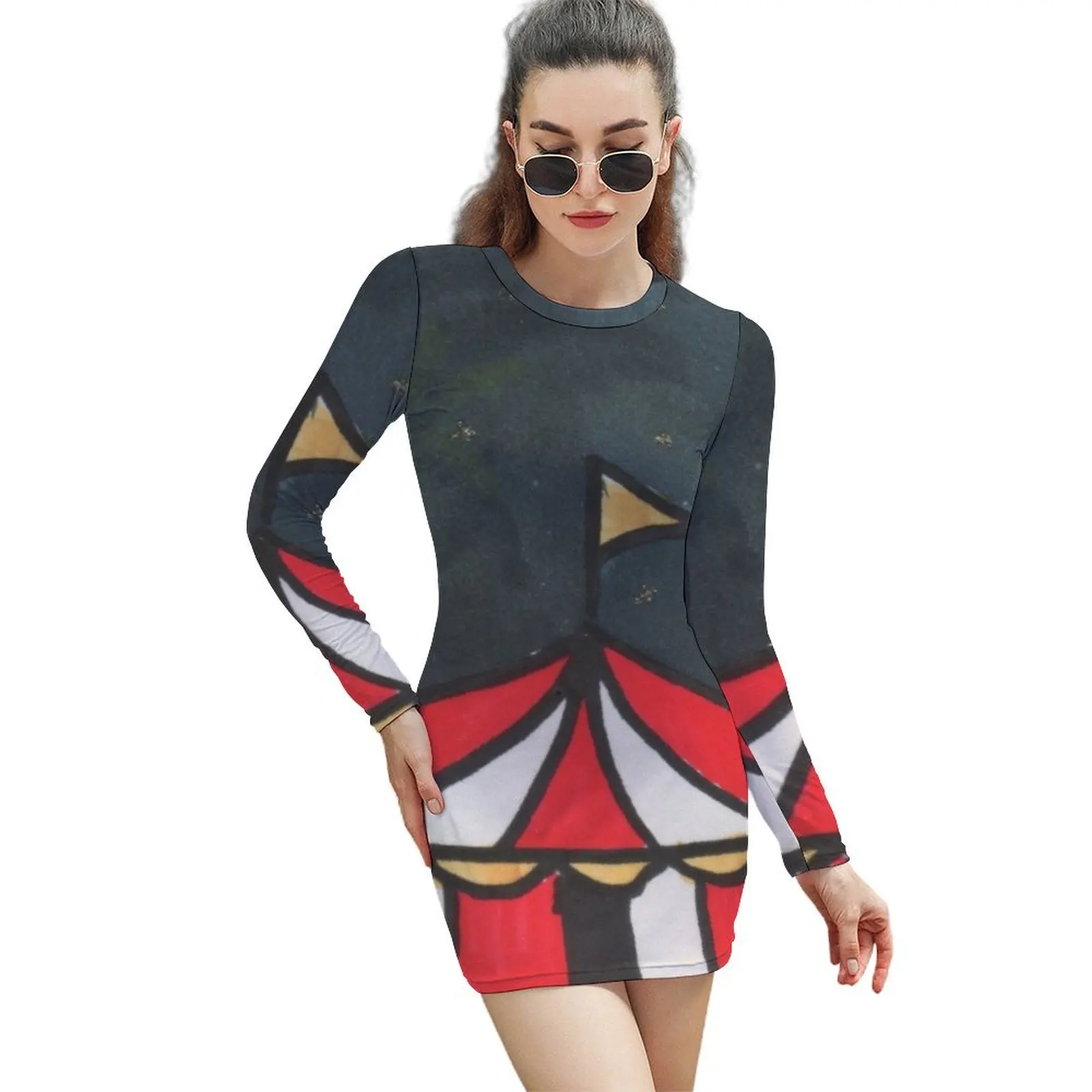 The Circus Long-Sleeved Sheath Dress birthday dresses for women Beachwear
