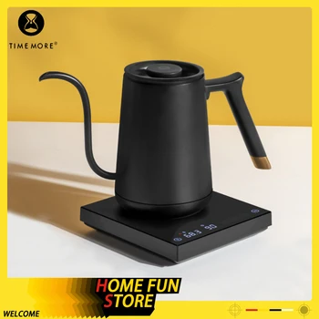 Timemore Fish Smart Electric Pour Over Kettle 600ml 220v Fine Mouth Temperature Control Customize Hand Brew Coffee Pot Accessory 1
