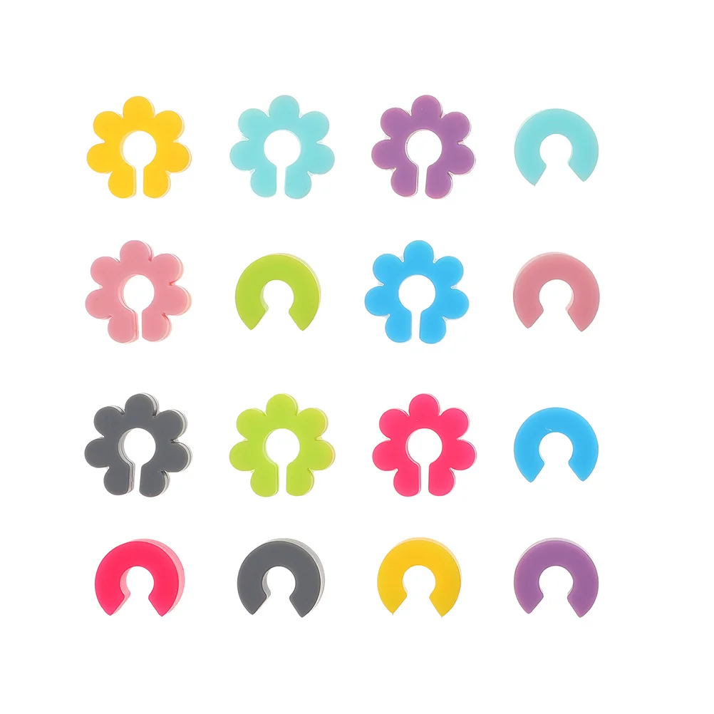 

Brand Glasses Cup Markers Brand Glasses Glass Charms Tags Silicone Flower Shaped Brand Glasses Glass Drink