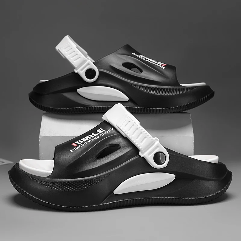 Thick Soft Clogs Men Casual Shoes Men Women Home Slippers Fashion New Men's Slippers Outdoor Sandals Beach Comfortable Slides