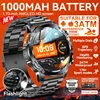 New AK87 1000mAh Battery Men Outdoor Smart Watch 1.7-inch Screen GPS Flashlight 3ATM Waterproof Bluetooth Call Sports Smartwatch