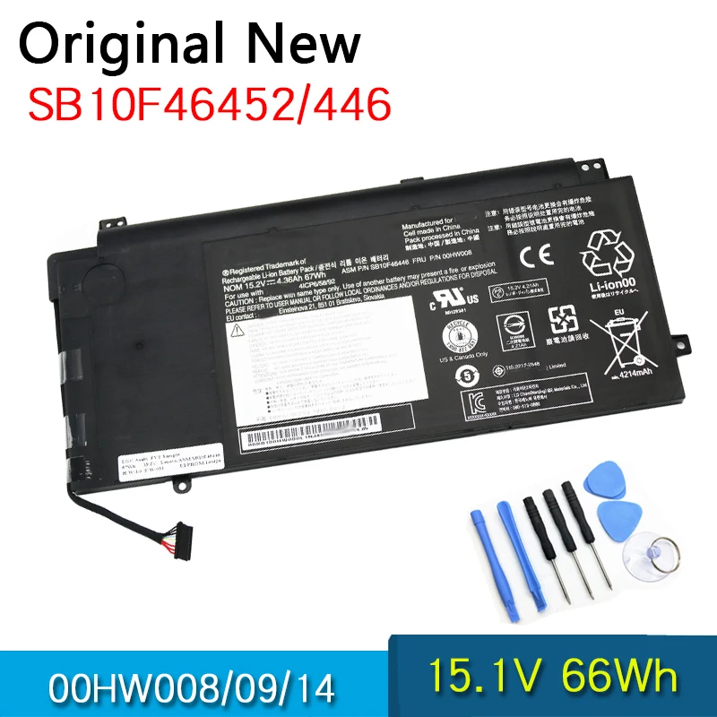 

NEW Original Battery 00HW008 00HW009 00HW014 For Lenovo ThinkPad S5 YOGA 15 20DQ001KUS 20DQ0038GE SB10F46452 SB10F46446