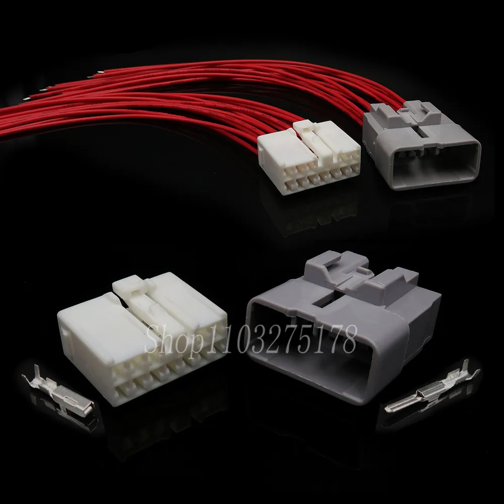 

1 Set 12 Pin 7283-1120 7282-1120 Automotive Power Amplifier Cable Harness Socket Auto Plastic Housing Connector for Toyota Lexus