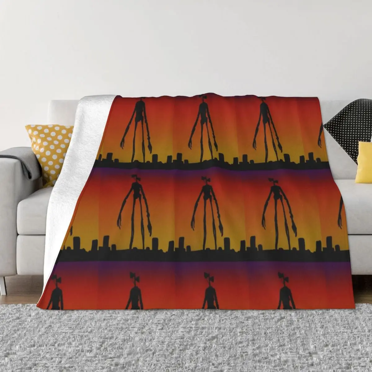 

Siren head Throw Blanket for sofa Loose Custom Blankets