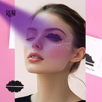 Patchs noirs RISI UV pour extensions de cils, coussinets en gel pour les yeux, patchs noirs en silicone anti-UV pour cils, coussinets UV supérieurs pour les yeux 1
