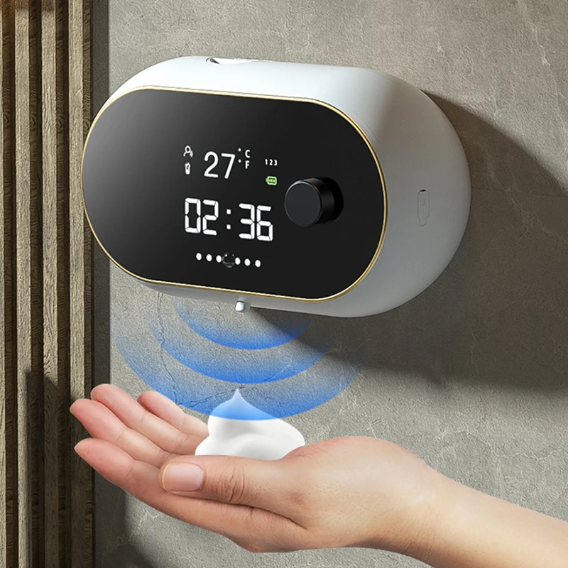 

450ML Toilet Automatic Foam Soap Disepenser Smart Sensor Wall Mounted Hand Wash Touchless Kitchen Accessories for Bathroom 2023
