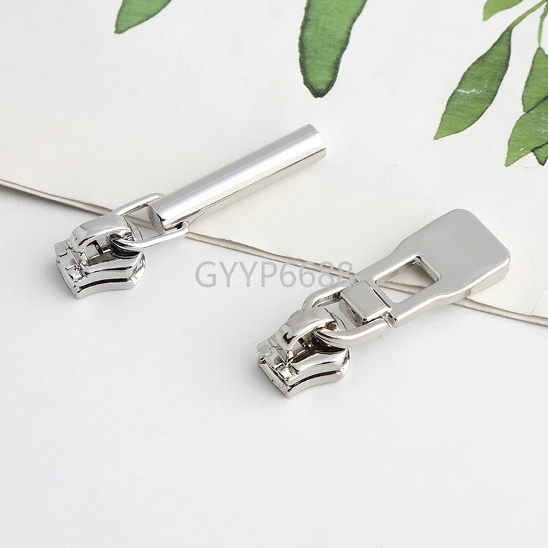 10-50-100PCS 5# Nylon And Metal Zipper Sliders For Sewing Bags Clothes Pocket Suitcase Zips Head Puller Repair Kit Accessories