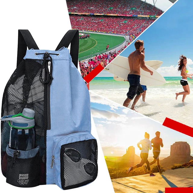 Mesh Drawstring Backpack - Lightweight Waterproof Gym & Swim Bag 5
