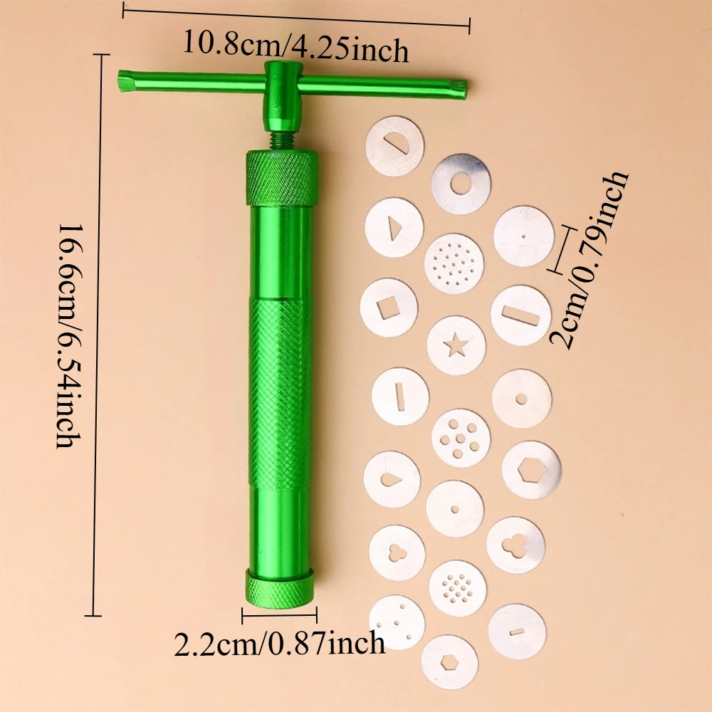 Clay Gun Extruder Set 6