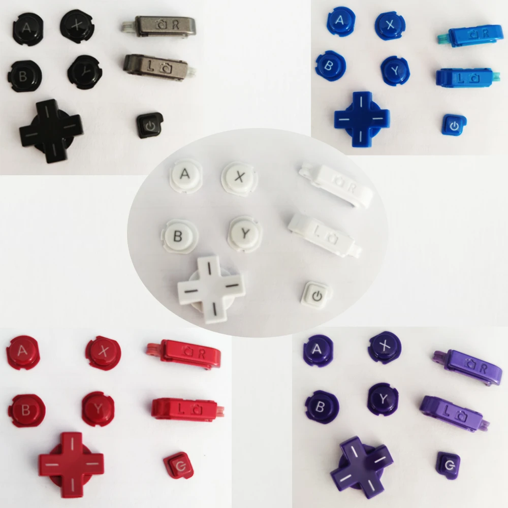 

10 Sets/Lot Original Brand NEW LR & Power Key ABXY D-pad Direction Cross Button Set For Nintend Old 3DS Console