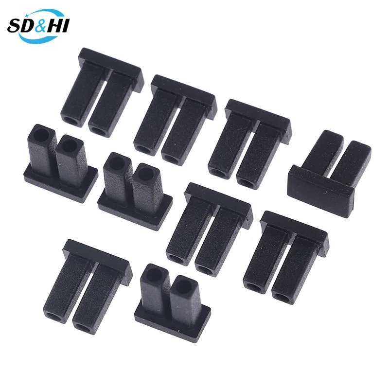 LC 광학 모듈 먼지 플러그 SFP 섬유 모듈 보호 커버, 광학 포트 더스트 캡 플러그 보호 플러그, 이중 섬유, 10 개/로트